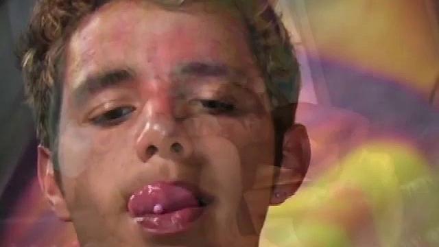 Licking his lips in anticipation, Alvaro Mendez plays with his own hot body until he gets the attention of Jorge Niguera, who is just as horny and ready. The viewer is treated to another 9 inch Latin cock as the two Brazilians begin love making.