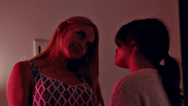 Big-titted Asian GF gets her trimmed pussy fingered while getting her face splattered with jizz