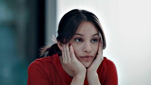 Big-titted Asian GF gets her trimmed pussy fingered while getting her face splattered with jizz