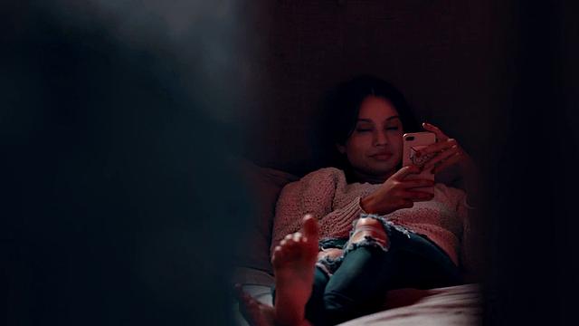 Big-titted Asian GF gets her trimmed pussy fingered while getting her face splattered with jizz