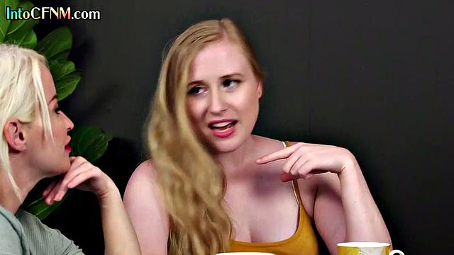 Nasty cute babe deepthroating lover