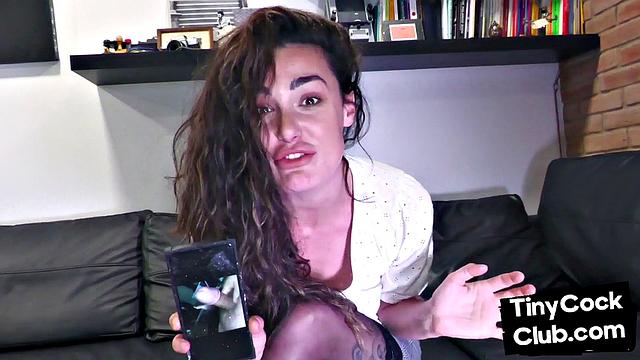 CFNM brit mocks small cock pictures from random guy