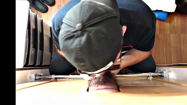 Nut Tugging Gloryhole Blowjob HD