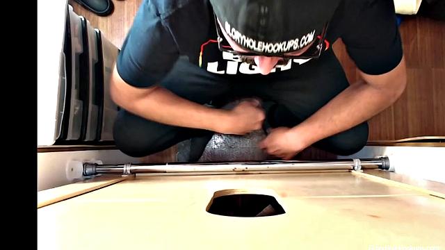 Nut Tugging Gloryhole Blowjob HD