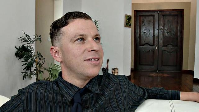 Stud Fucks Housewife Claudia Valentine While Husband Watches