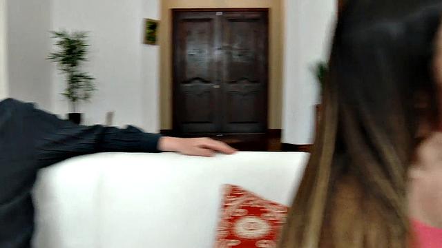 Stud Fucks Housewife Claudia Valentine While Husband Watches