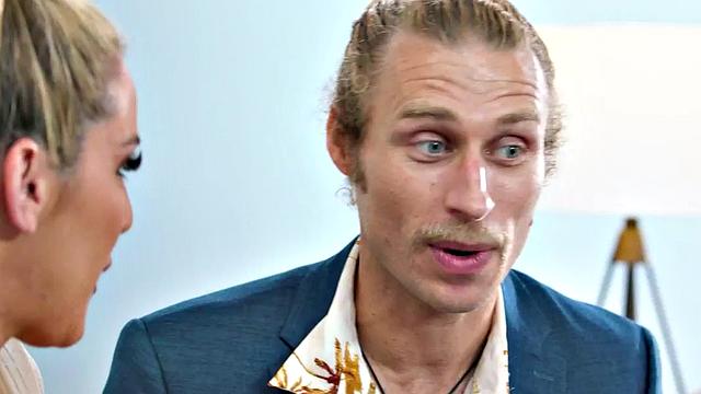 Busty oiled MILF fucked in threesome WAM massage