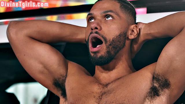 Upskirt tgirl rammed by BBC during IR