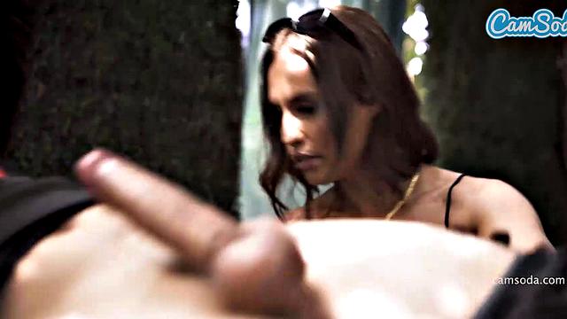 Camsoda - MILF giving head to bound hardcore cock