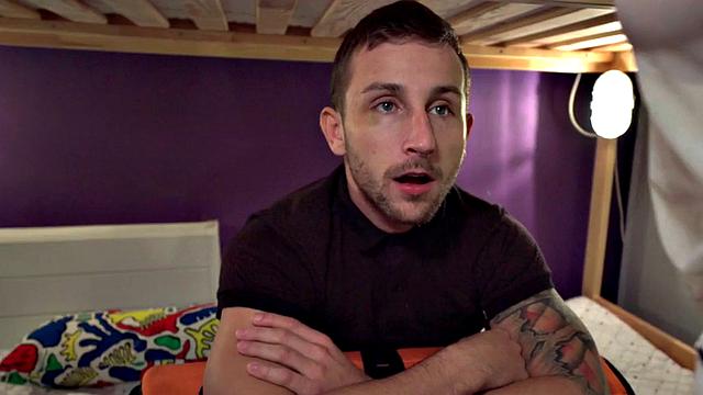 Amateur babe fucked by roommate after sucking