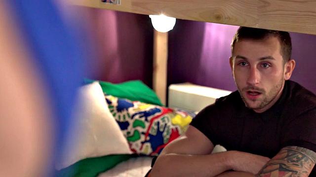 Amateur babe fucked by roommate after sucking