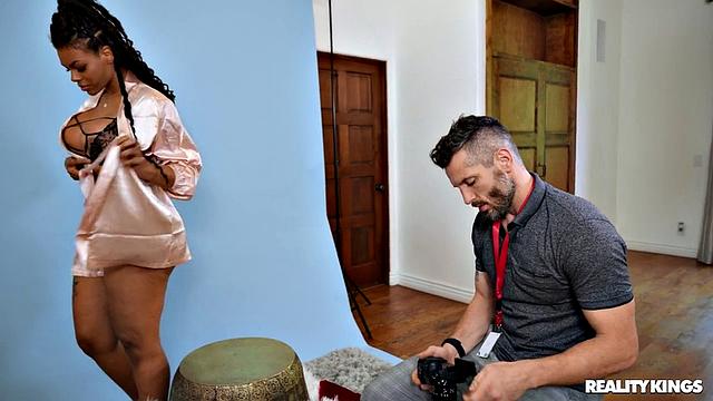 Halle's Oily Photo Shoot