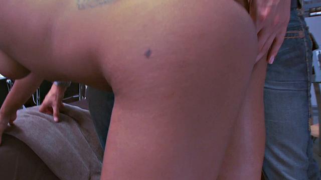 Mckenzie Sweet Watches Rocco Spray Her Ass With Cum