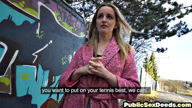 Real amateur ravaged outdoors POV