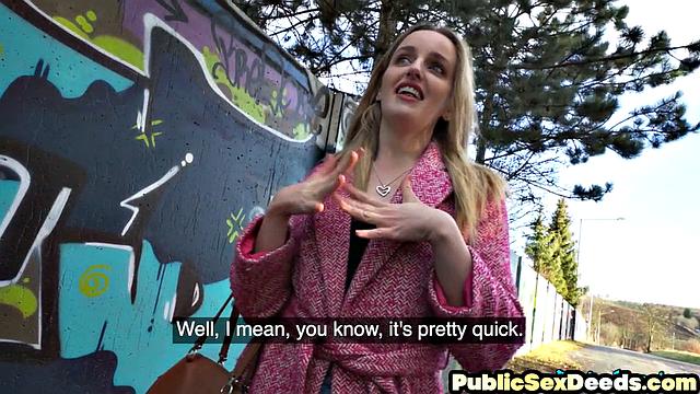 Real amateur ravaged outdoors POV