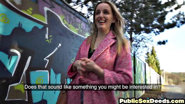 Real amateur ravaged outdoors POV