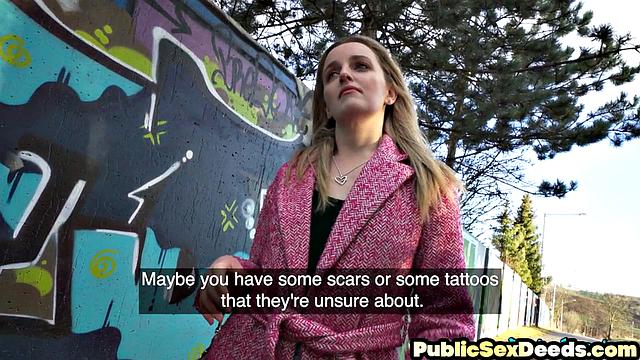 Real amateur ravaged outdoors POV