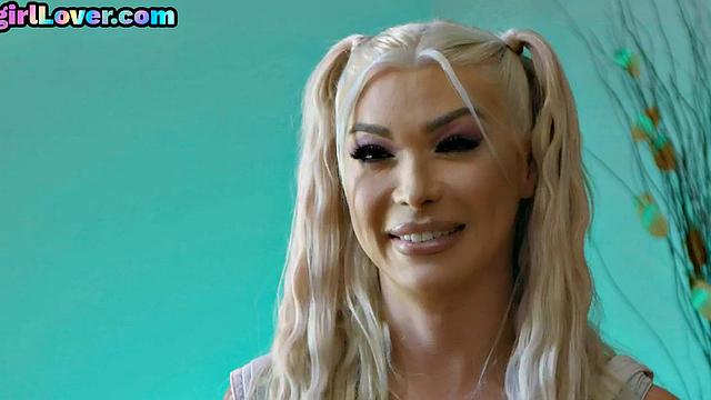 Trans lady sucks cock and gets pounded in 3some