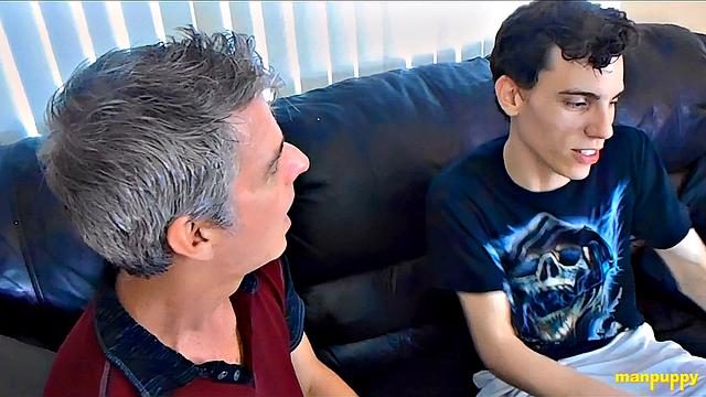 Spanking for Brat Step-Son - Aiden Valentine & Richard Lennox