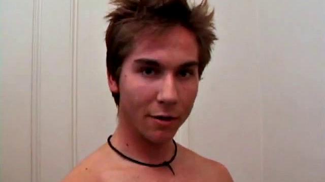 Brock identifies as straight and he has hooked up with Kyle in this first time anal scene. The boys begin by kissing and stripping. Soon Kyle is sucking Brock's dick and they switch into a 69 with both lying on their sides.