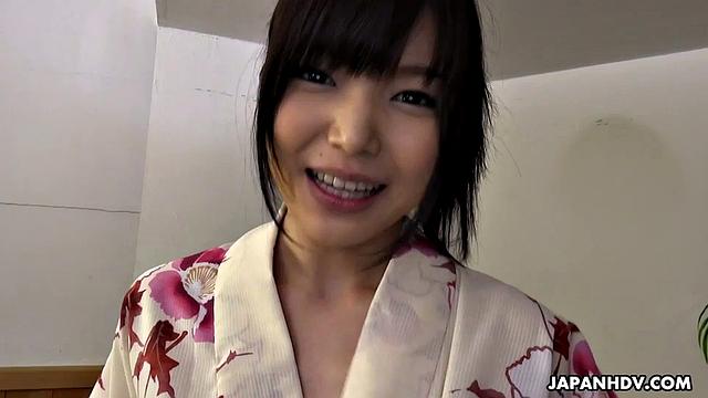 If the lovely JAV model Shino Aoi were my girlfriend at an onsen