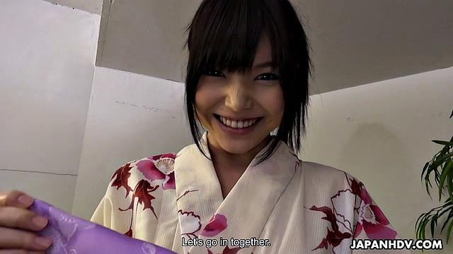 If the lovely JAV model Shino Aoi were my girlfriend at an onsen