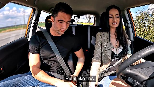 Public perverted nympho car bae enjoys riding stiff dick