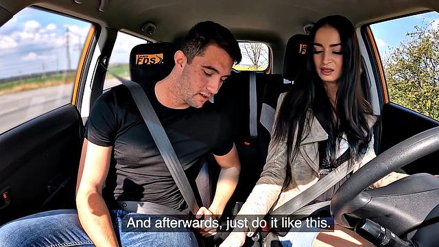 Public perverted nympho car bae enjoys riding stiff dick