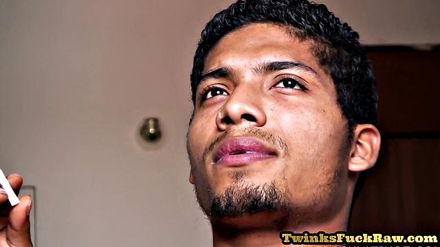 Horny BBC stud plays with dick