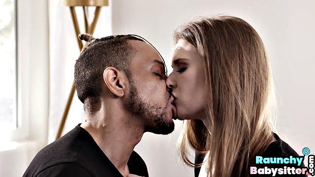 Big nanny bounces on boss fat cock