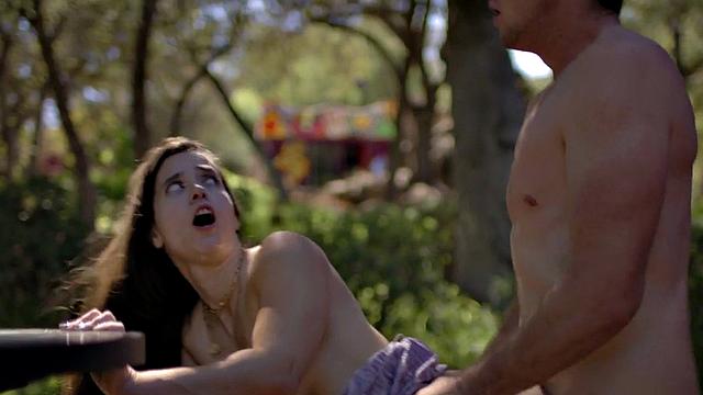 21yo skinny stepdaughter fucked outdoors by horny stepdad