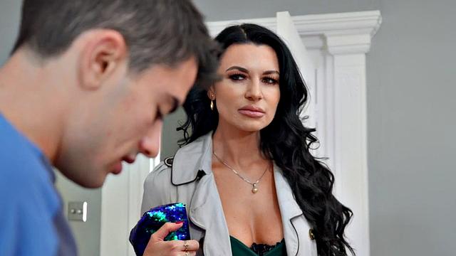 A blonde MILF in lingerie & stockings take on her BFF's man in a wild anal ride