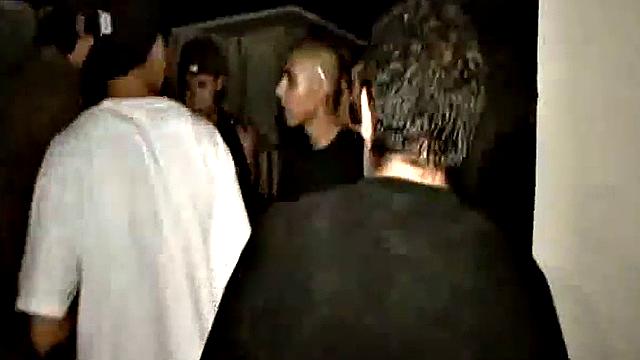 Frat party slut bends over