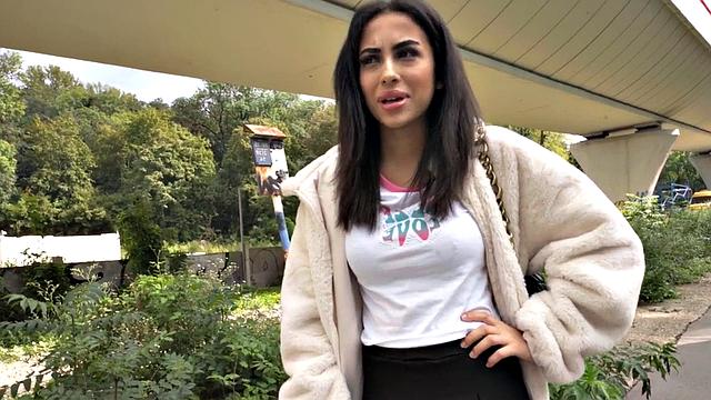 Naughty sluts banged after casting by cab drivers