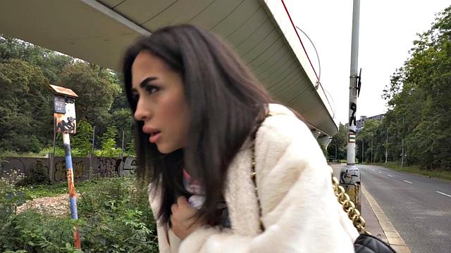 Naughty sluts banged after casting by cab drivers