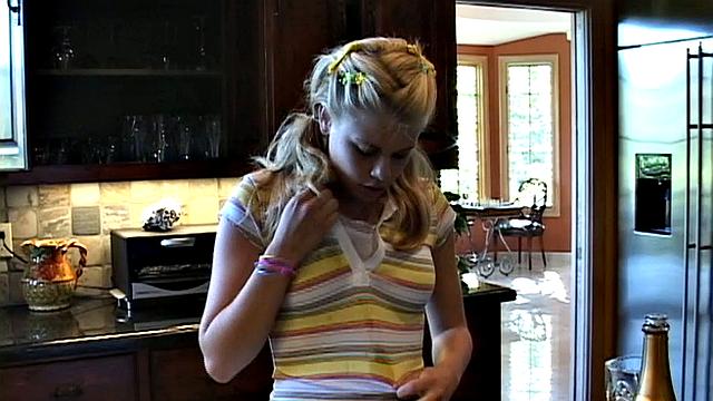 Little Summer teasing slut wearing clothes