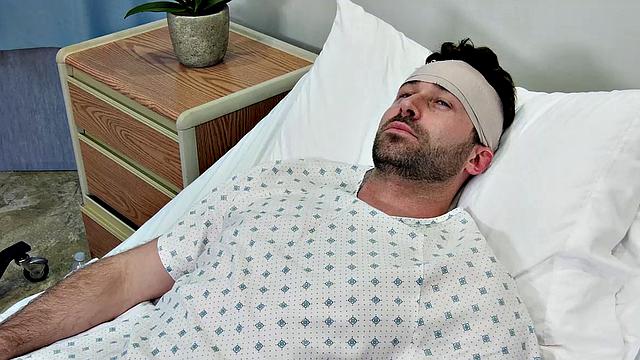 Big Tits Blonde Nurse Jessa Rhodes takes care of James Deen and His Swelling Problem With Blowjob