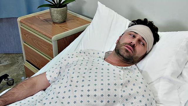 Big Tits Blonde Nurse Jessa Rhodes takes care of James Deen and His Swelling Problem With Blowjob