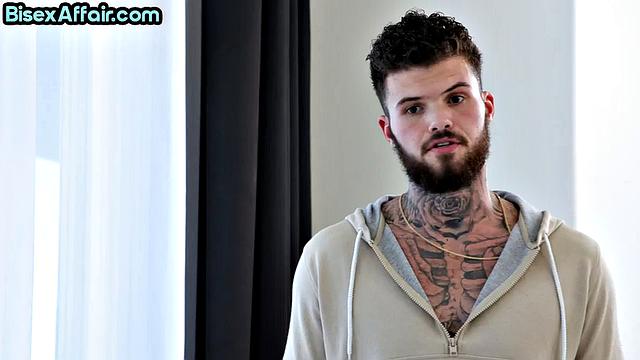 Curlyhairy cutie pleasing bi guys