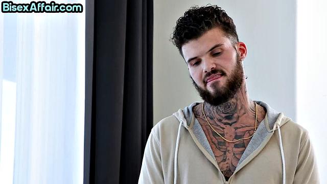 Curlyhairy cutie pleasing bi guys