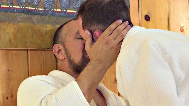 Taboo stepdad bareback fucks stepson's asshole in doggystyle