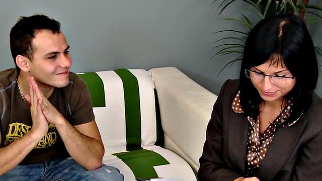 CFNM strapon pegging by dominas in nylons and heels