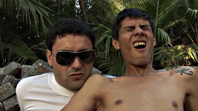 Military daddy bangs twinks Latin asshole outdoors