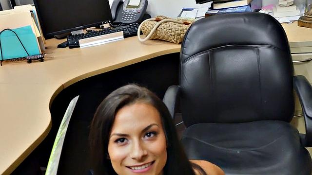 Pawnshop bae drilled by big white dick in wet pussy hole