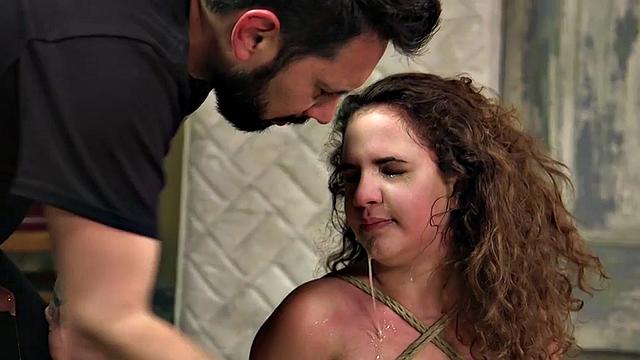 Sub babe deepthroated, whipped, and fucked by her master