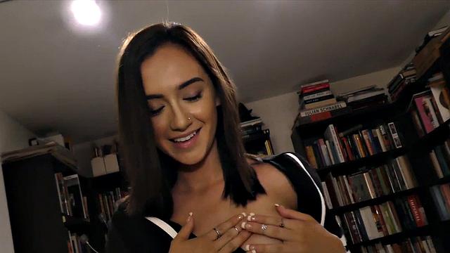 HJ tattooed POV babe jerks cock and talks dirty in closeup