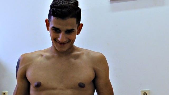 Straight euro guy agrees to anal and wanks cock in POV