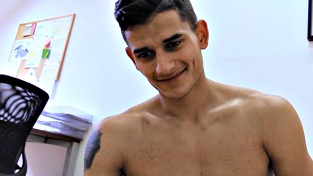 Straight euro guy agrees to anal and wanks cock in POV
