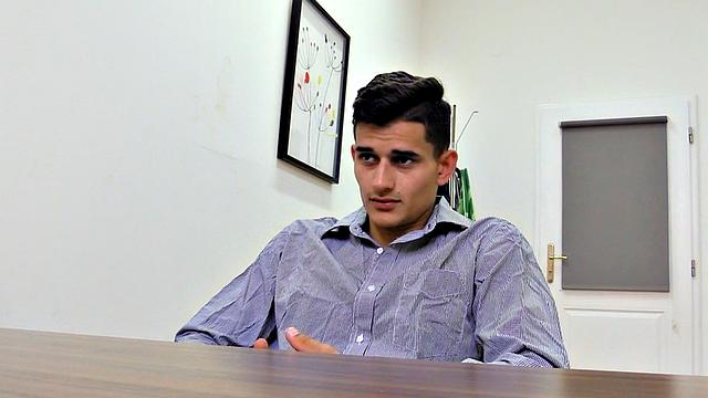 Straight euro guy agrees to anal and wanks cock in POV