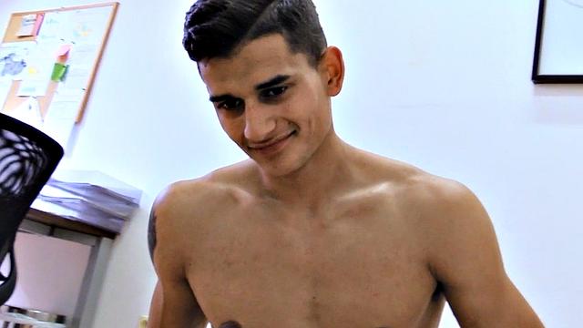 Straight euro guy agrees to anal and wanks cock in POV